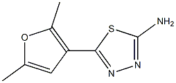 5-(2,5-dimethylfuran-3-yl)-1,3,4-thiadiazol-2-amine Struktur