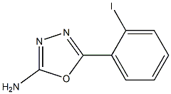 5-(2-iodophenyl)-1,3,4-oxadiazol-2-amine Struktur