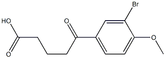 5-(3-bromo-4-methoxyphenyl)-5-oxopentanoic acid Struktur