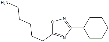 5-(3-cyclohexyl-1,2,4-oxadiazol-5-yl)pentan-1-amine Struktur