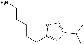 5-(3-isopropyl-1,2,4-oxadiazol-5-yl)pentan-1-amine Struktur