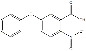 5-(3-methylphenoxy)-2-nitrobenzoic acid Struktur