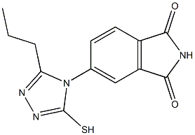 5-(3-propyl-5-sulfanyl-4H-1,2,4-triazol-4-yl)-2,3-dihydro-1H-isoindole-1,3-dione Struktur