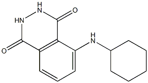 5-(cyclohexylamino)-1,2,3,4-tetrahydrophthalazine-1,4-dione Struktur