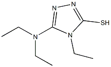 5-(diethylamino)-4-ethyl-4H-1,2,4-triazole-3-thiol Struktur