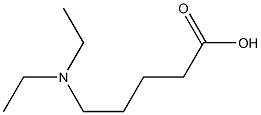 5-(diethylamino)pentanoic acid Struktur