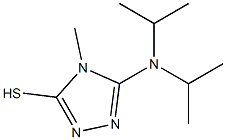 5-(diisopropylamino)-4-methyl-4H-1,2,4-triazole-3-thiol Struktur