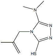 5-(dimethylamino)-4-(2-methylprop-2-enyl)-4H-1,2,4-triazole-3-thiol Struktur