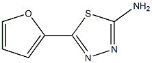 5-(furan-2-yl)-1,3,4-thiadiazol-2-amine Struktur