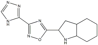 5-(octahydro-1H-indol-2-yl)-3-(4H-1,2,4-triazol-3-yl)-1,2,4-oxadiazole Struktur