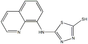 5-(quinolin-8-ylamino)-1,3,4-thiadiazole-2-thiol Struktur