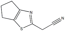 5,6-dihydro-4H-cyclopenta[d][1,3]thiazol-2-ylacetonitrile Struktur