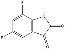 5,7-difluoro-1H-indole-2,3-dione Struktur