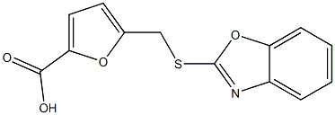 5-[(1,3-benzoxazol-2-ylthio)methyl]-2-furoic acid Struktur