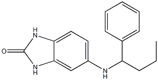 5-[(1-phenylbutyl)amino]-2,3-dihydro-1H-1,3-benzodiazol-2-one Struktur