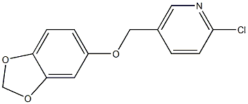 5-[(2H-1,3-benzodioxol-5-yloxy)methyl]-2-chloropyridine Struktur