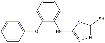 5-[(2-phenoxyphenyl)amino]-1,3,4-thiadiazole-2-thiol Struktur