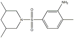 5-[(3,5-dimethylpiperidine-1-)sulfonyl]-2-methylaniline Struktur