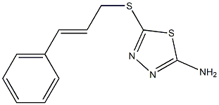 5-[(3-phenylprop-2-en-1-yl)sulfanyl]-1,3,4-thiadiazol-2-amine Struktur