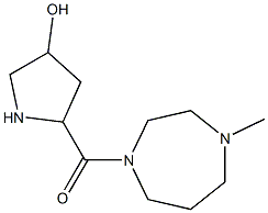 5-[(4-methyl-1,4-diazepan-1-yl)carbonyl]pyrrolidin-3-ol Struktur