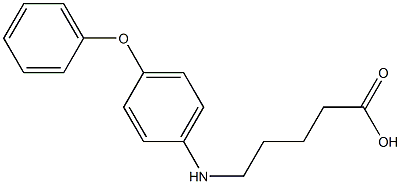 5-[(4-phenoxyphenyl)amino]pentanoic acid Struktur