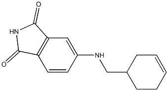 5-[(cyclohex-3-en-1-ylmethyl)amino]-2,3-dihydro-1H-isoindole-1,3-dione Struktur