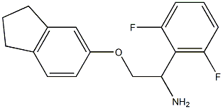 5-[2-amino-2-(2,6-difluorophenyl)ethoxy]-2,3-dihydro-1H-indene Struktur