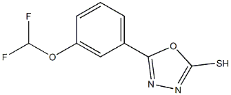 5-[3-(difluoromethoxy)phenyl]-1,3,4-oxadiazole-2-thiol Struktur