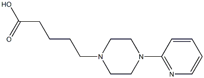 5-[4-(pyridin-2-yl)piperazin-1-yl]pentanoic acid Struktur