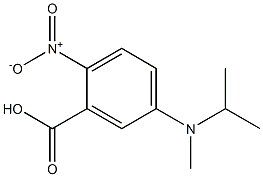 5-[methyl(propan-2-yl)amino]-2-nitrobenzoic acid Struktur