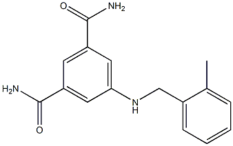 5-{[(2-methylphenyl)methyl]amino}benzene-1,3-dicarboxamide Struktur