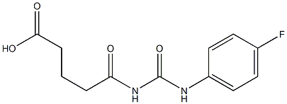 5-{[(4-fluorophenyl)carbamoyl]amino}-5-oxopentanoic acid Struktur