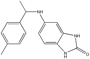 5-{[1-(4-methylphenyl)ethyl]amino}-2,3-dihydro-1H-1,3-benzodiazol-2-one Struktur