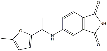 5-{[1-(5-methylfuran-2-yl)ethyl]amino}-2,3-dihydro-1H-isoindole-1,3-dione Struktur