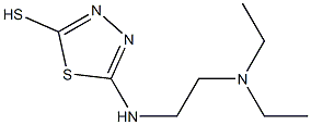 5-{[2-(diethylamino)ethyl]amino}-1,3,4-thiadiazole-2-thiol Struktur