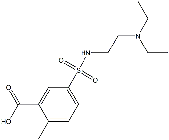 5-{[2-(diethylamino)ethyl]sulfamoyl}-2-methylbenzoic acid Struktur