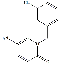 5-amino-1-[(3-chlorophenyl)methyl]-1,2-dihydropyridin-2-one Struktur