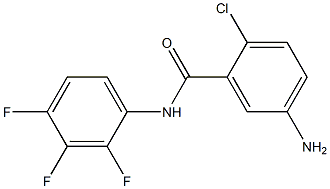 5-amino-2-chloro-N-(2,3,4-trifluorophenyl)benzamide Struktur