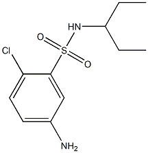 5-amino-2-chloro-N-(pentan-3-yl)benzene-1-sulfonamide Struktur