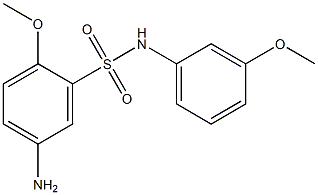 5-amino-2-methoxy-N-(3-methoxyphenyl)benzene-1-sulfonamide Struktur