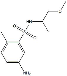 5-amino-N-(1-methoxypropan-2-yl)-2-methylbenzene-1-sulfonamide Struktur