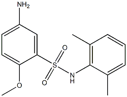 5-amino-N-(2,6-dimethylphenyl)-2-methoxybenzene-1-sulfonamide Struktur