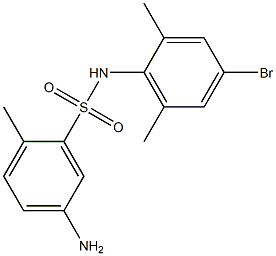 5-amino-N-(4-bromo-2,6-dimethylphenyl)-2-methylbenzene-1-sulfonamide Struktur