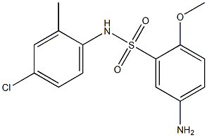 5-amino-N-(4-chloro-2-methylphenyl)-2-methoxybenzene-1-sulfonamide Struktur