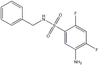 5-amino-N-benzyl-2,4-difluorobenzene-1-sulfonamide Struktur