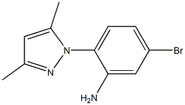 5-bromo-2-(3,5-dimethyl-1H-pyrazol-1-yl)aniline Struktur