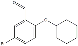 5-bromo-2-(cyclohexyloxy)benzaldehyde Struktur