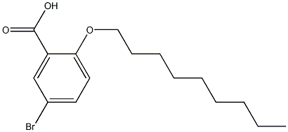 5-bromo-2-(nonyloxy)benzoic acid Struktur