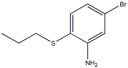 5-bromo-2-(propylsulfanyl)aniline Struktur