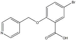 5-bromo-2-(pyridin-4-ylmethoxy)benzoic acid Struktur